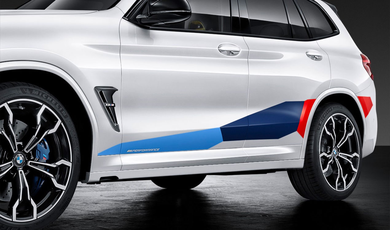 Комплект декоративных полос Motorsport M Performance для BMW X3 M F97 и X4 M F98, оригинал — фото 1