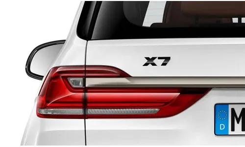 Эмблема-надпись X7 чёрная BMW, оригинал — фото 1