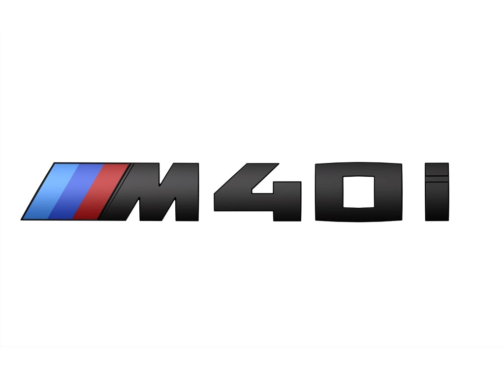 Эмблема M40i чёрная глянцевая для BMW Z4 G29, оригинал — фото 1
