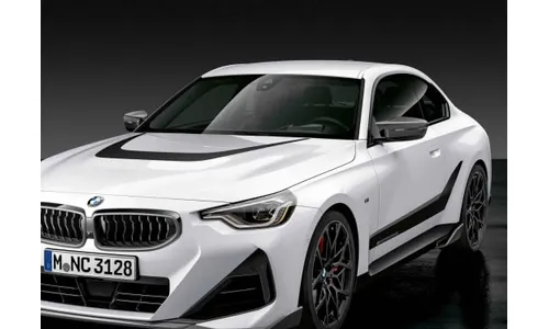 Комплект боковых полос Frozen Black M Performance для BMW 2-серии G42, оригинал — фото 1