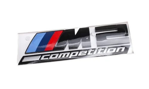 Эмблема M2 Competition чёрная для BMW M2 F87, 100 × 35 мм, оригинал — фото 2