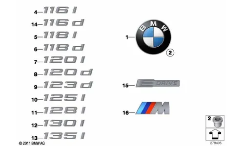 Эмблема круглая 82 мм для капота или крышки багажника BMW, оригинал — фото 2