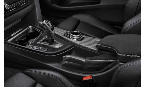 Подлокотник центральный M Performance, Alcantara/карбон, для BMW 3–4-серий F-серий, правый руль, оригинал — фото 1