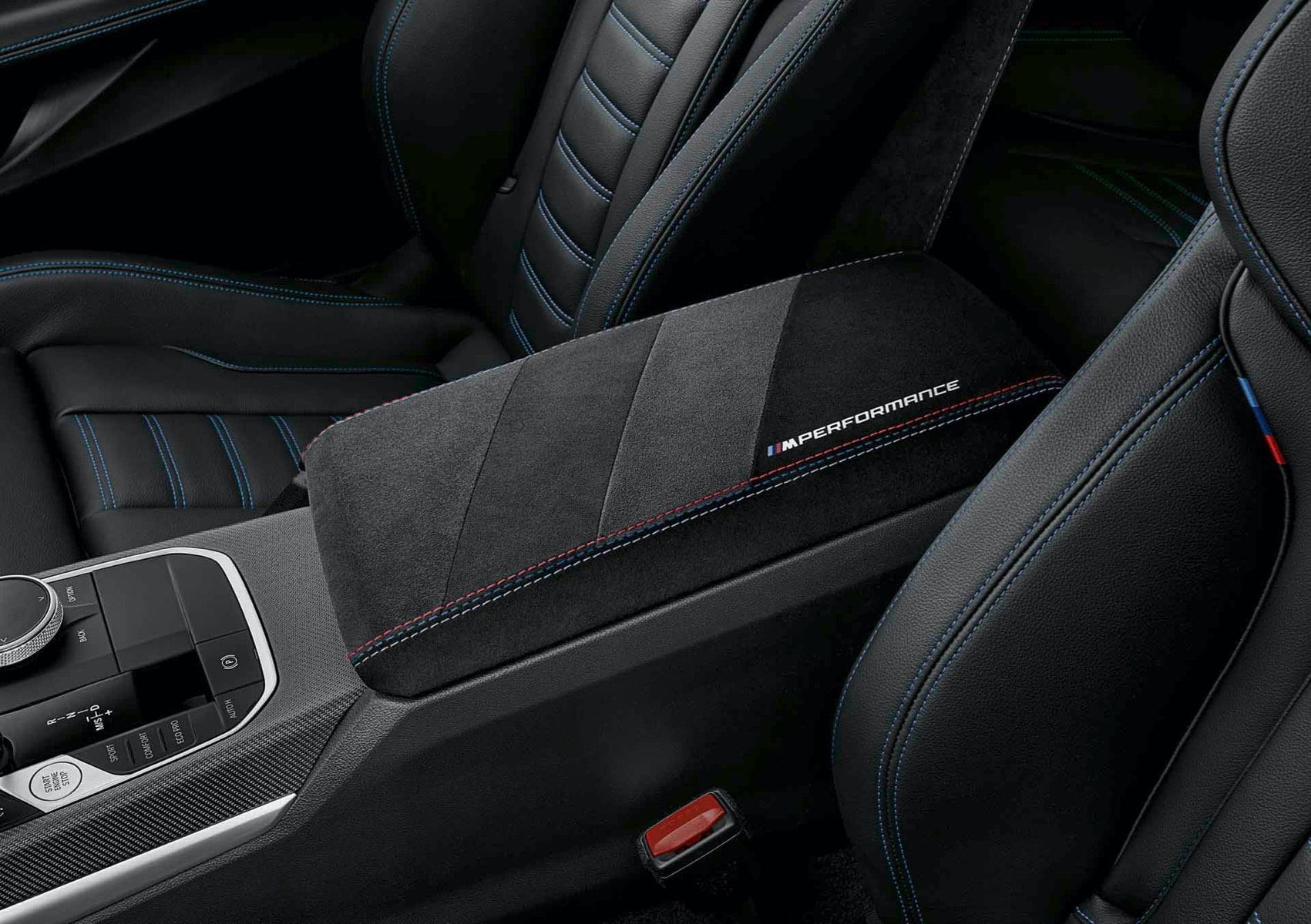 Подлокотник центральный M Performance с Alcantara для BMW 1-серии F40 и 2-серии F44, оригинал — фото 1
