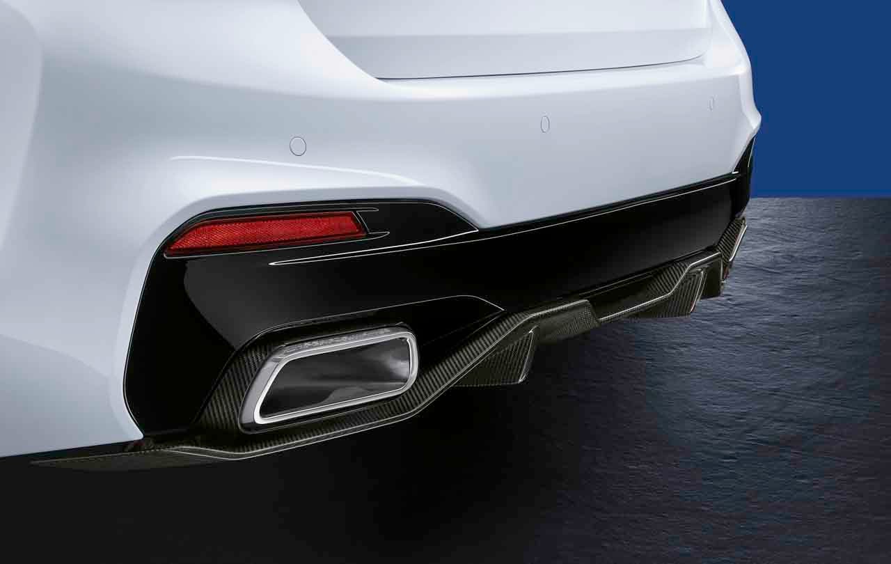 Накладка заднего бампера M Performance для BMW 5-й серии G30/G31 с M Sport, оригинал — фото 1