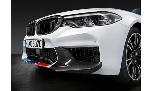 Накладки переднего бампера карбоновые для BMW M5 F90, оригинал — фото 1