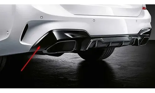 Накладка M Performance на задний бампер для BMW 3-серии G20, оригинал — фото 1
