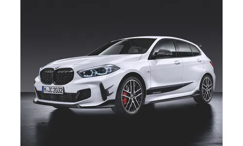 Сплиттер переднего бампера M Performance, чёрный, для BMW 1-й серии F40, оригинал — фото 1