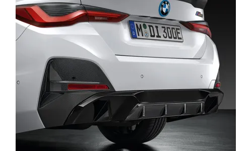 Диффузор заднего бампера M Performance карбоновый для BMW 4-й серии G26 и i4 G26, оригинал — фото 1