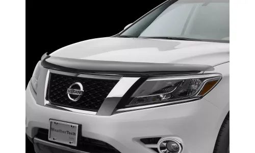 Защитный дефлектор капота WeatherTech Stone & Bug для 2013–2016 годов — Nissan Pathfinder — фото 1