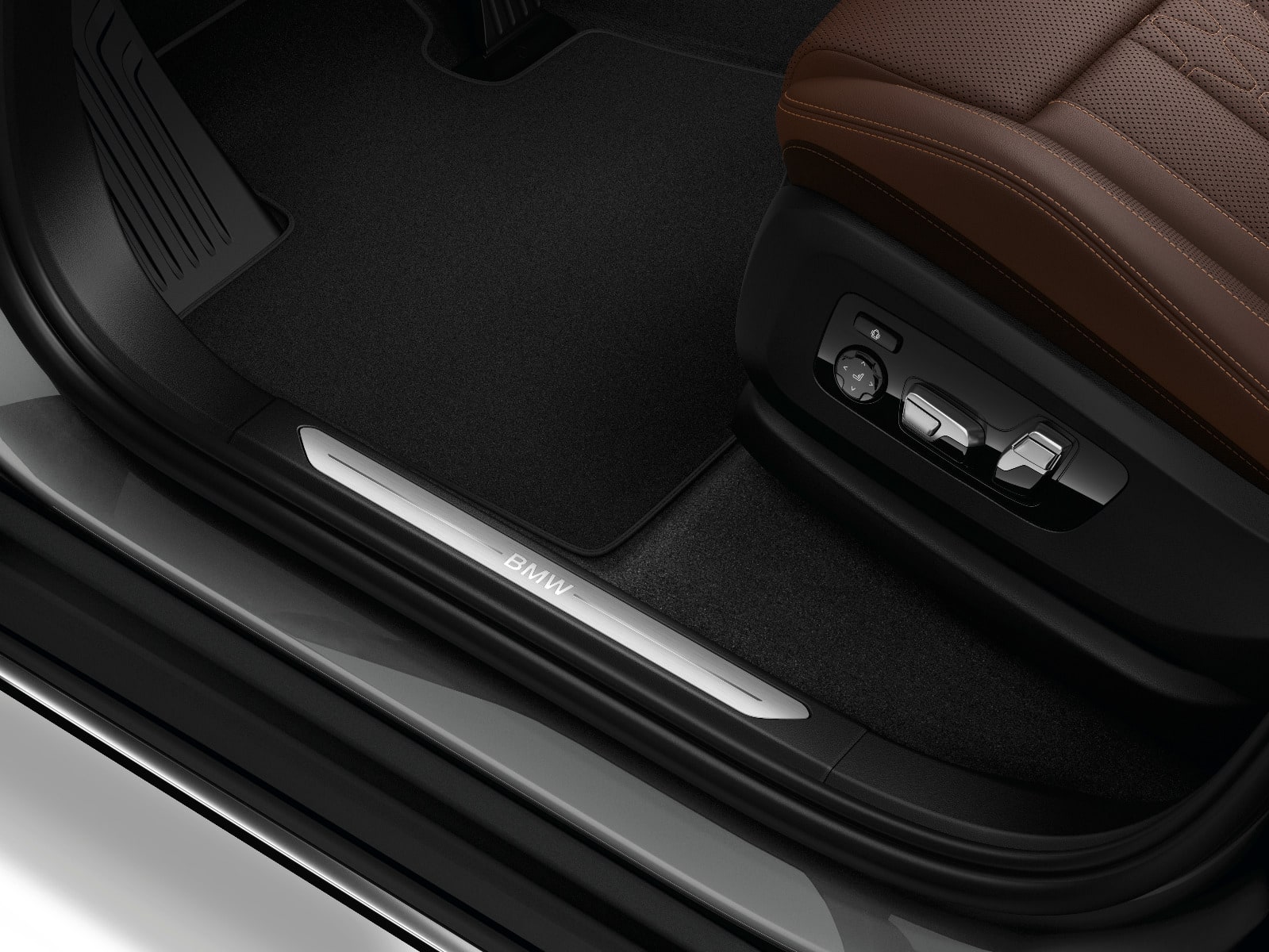 Коврики салона велюровые передние и задние для BMW X6 G06/F96, черный, оригинал — фото 1