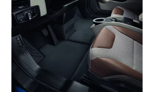 Коврики салона велюровые передние для BMW i3 i01, антрацитовый, оригинал — фото 1