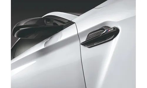 Накладка воздухозаборника крыла левая с карбоном, M Performance для BMW M2 F87, оригинал — фото 1