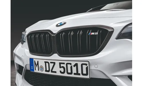Накладка воздухозаборника крыла левая с карбоном, M Performance для BMW M2 F87, оригинал — фото 2