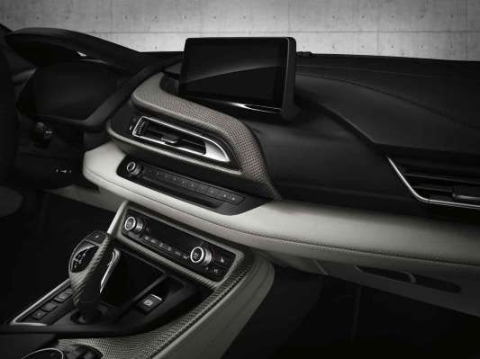Комплект декоративных накладок салона из карбона для BMW i8 i12, оригинал — фото 1