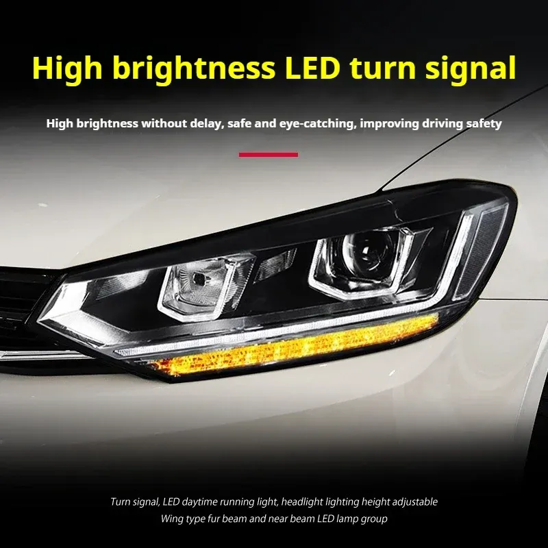 Фары передние LED с ходовыми огнями для VW Touran L (2016-2020), комплект, комплект, FT Carlight Carlight — фото 4