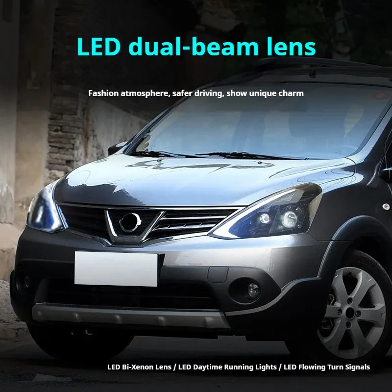 Фары передние LED с ходовыми огнями для Nissan Livina (2013-2017), комплект, комплект, FT Carlight Carlight — фото 4