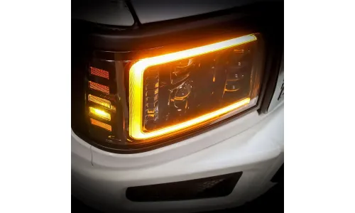 Фары светодиодные Alpha-Black LUXX для Ford F-150/250/350 Bronco 1992–1996, AlphaRex — фото 6