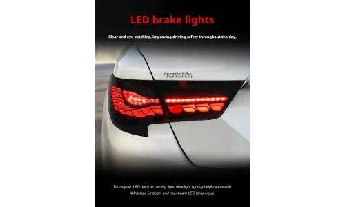 Задние LED-фонари RGB динамический поворотник для Toyota Mark X (2010-2017), комплект, комплект, FT Carlight Carlight — фото 3