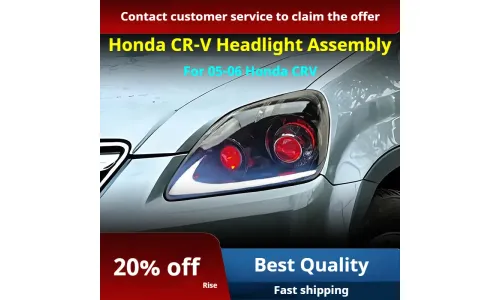 Фары передние LED с ходовыми огнями для Honda CR-V (2005-2006), комплект, комплект, FT Carlight Carlight — фото 2