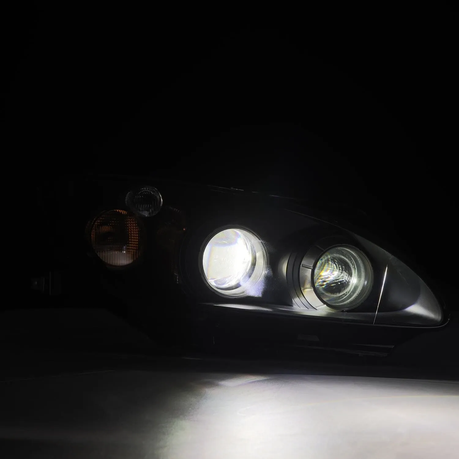 Фары проекторные Black LUXX для Honda S2000 AP1 AP2 2000–2009, AlphaRex — фото 3