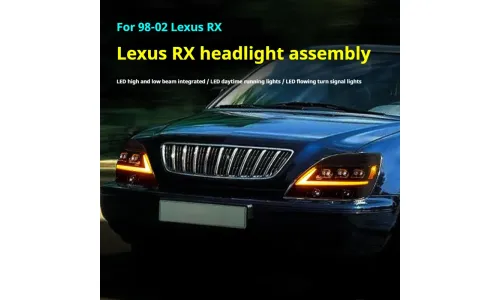 Фары передние LED с ходовыми огнями для Lexus RX (1998-2003), комплект, комплект, FT Carlight Carlight — фото 5