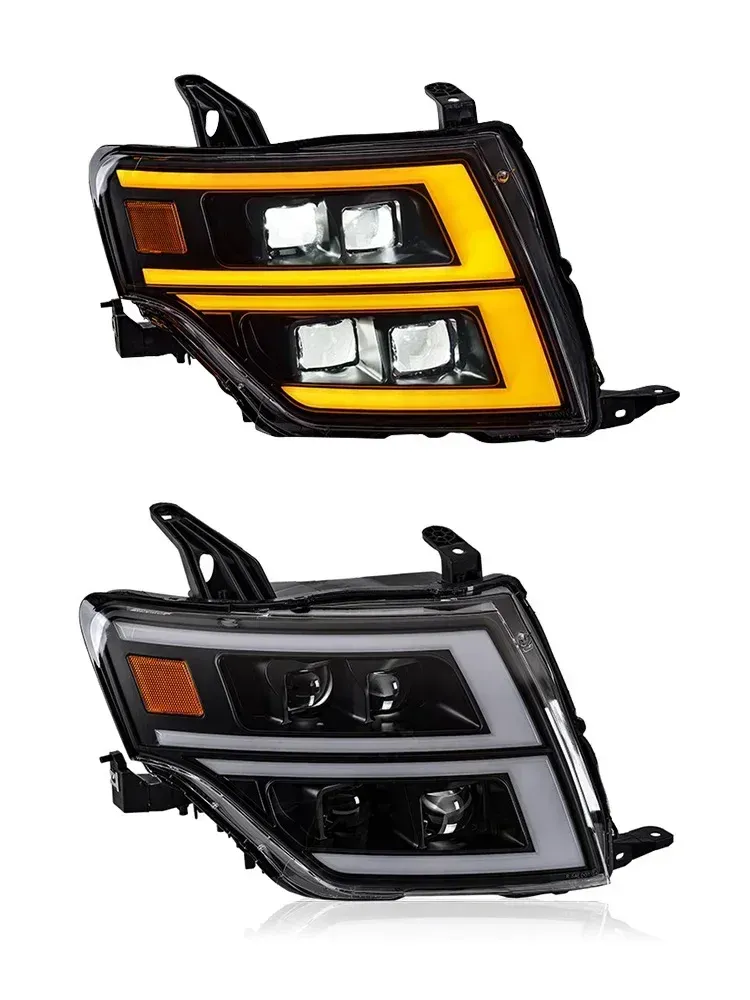 Фары передние LED с ходовыми огнями для Mitsubishi Pajero V93/V97 (2009-2021), комплект, комплект, FT Carlight Carlight — фото 6