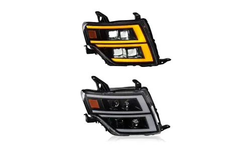 Фары передние LED с ходовыми огнями для Mitsubishi Pajero V93/V97 (2009-2021), комплект, комплект, FT Carlight Carlight — фото 6