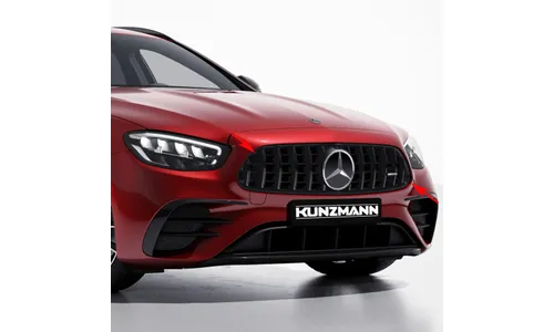 Решетка радиатора Panamericana E 53 AMG Mercedes-Benz E-Класс W213/S213/C238/A238 рестайлинг, темный хром, без Distronic — фото 2