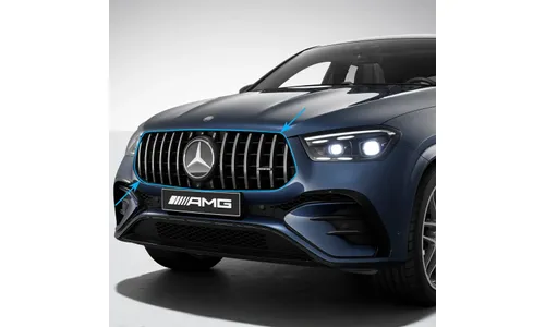 Комплект решетки Panamericana GLE 53 AMG Mercedes-Benz GLE Coupe C167 рестайлинг с Distronic 239/258 — фото 1