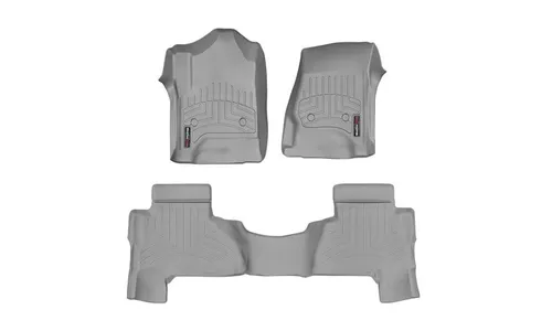 Коврики всесезонные Cadillac Escalade ESV 2015-, длинная база, серый, 2 ряда, WeatherTech — фото 1