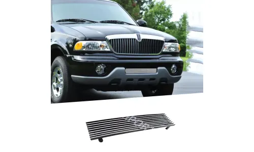 хром нижняя решетка с ламелями, вставка Lincoln Navigator 1998-2002 2001 — фото 1