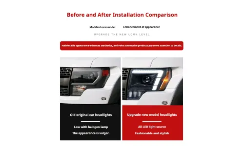 Фары передние LED с ходовыми огнями для Ford Raptor F-150 (2008-2014), комплект, комплект, FT Carlight Carlight — фото 7