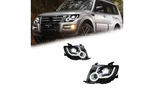 Фары передние LED с ходовыми огнями для Mitsubishi Pajero V93/V97/V87 (2006-2021), комплект, комплект, FT Carlight Carlight — фото 1