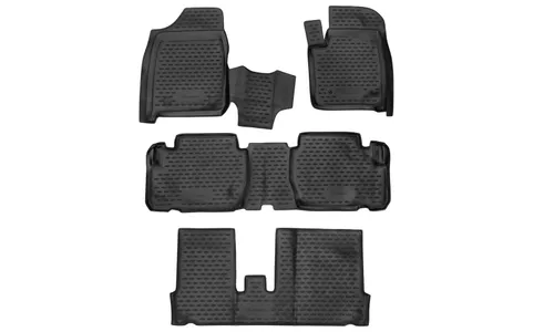Коврики в салон TOYOTA Ipsum ACM 21W JDM, 05/2001–05/2007, 3 ряда, правый руль (полиуретан) / Тойота Ипсум — фото 1