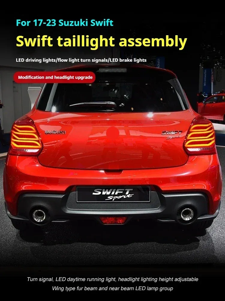 Задние LED-фонари динамический поворотник для Suzuki Swift (2017-2023), комплект, комплект, FT Carlight Carlight — фото 5