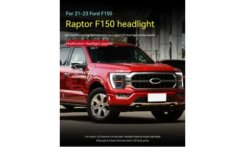 Фары передние LED с ходовыми огнями для Ford Raptor F-150 (2021-2023), комплект, комплект, FT Carlight Carlight — фото 5