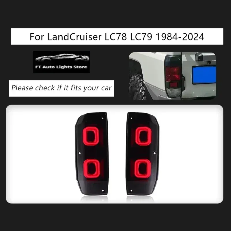 Задние LED-фонари динамический поворотник для Toyota Land Cruiser 70 (1984-2024), комплект, комплект, FT Carlight Carlight — фото 1