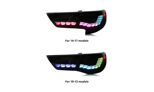 Задние LED-фонари RGB динамический поворотник для Toyota Mark X (2010-2017), комплект, комплект, FT Carlight Carlight — фото 6
