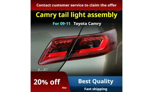 Задние LED-фонари динамический поворотник для Toyota Camry (2007-2011), комплект, комплект, FT Carlight Carlight — фото 2