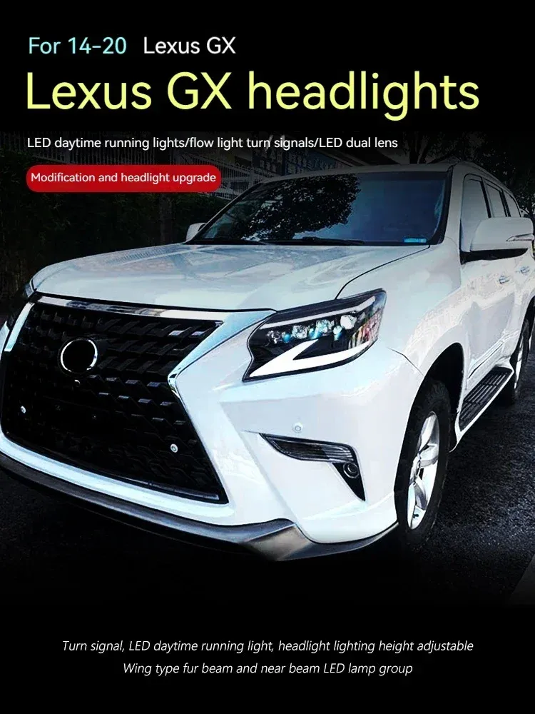 Фары передние LED с ходовыми огнями для Lexus GX (2014-2020), комплект, комплект, FT Carlight Carlight — фото 5