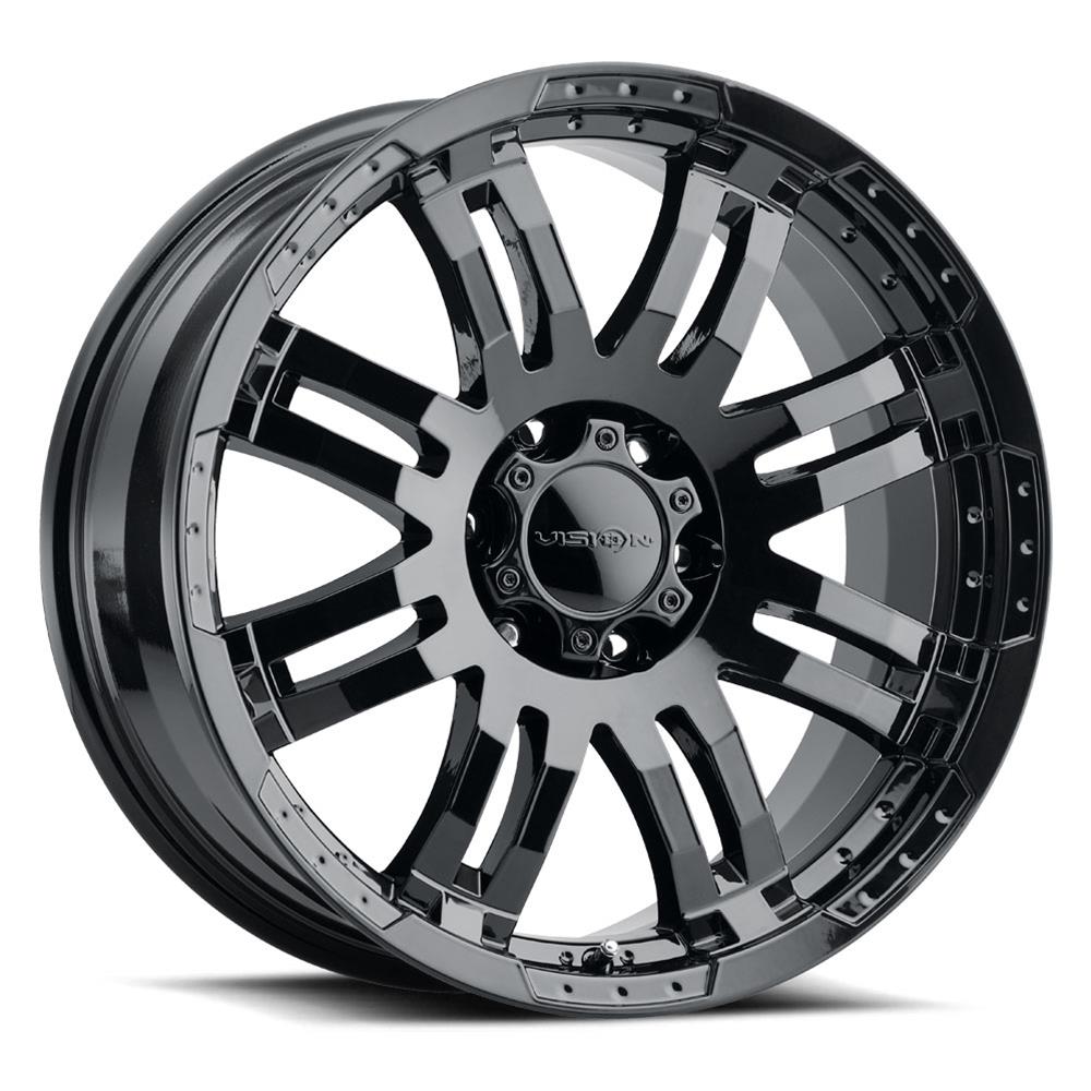 Диск колесный R20x9 375 Warrior Series Глянцевый Черный Vision Wheel — фото 1