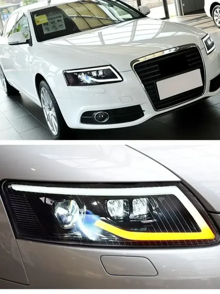 Фары Full LED проектор ДХО для Audi A6 C6 (2005-2011), комплект, комплект, FT Carlight Carlight — фото 7