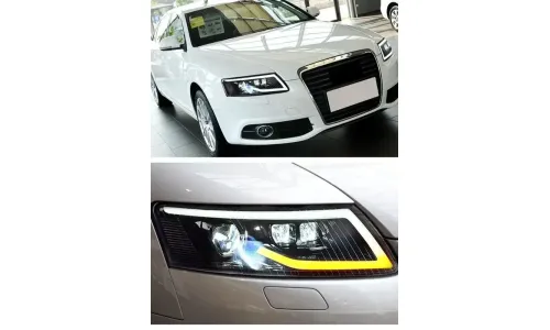 Фары Full LED проектор ДХО для Audi A6 C6 (2005-2011), комплект, комплект, FT Carlight Carlight — фото 7
