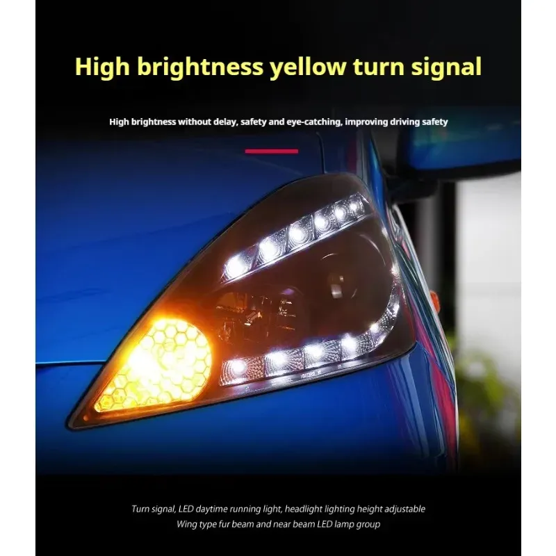 Фары передние LED с ходовыми огнями для Honda Fit Jazz (2008-2010), комплект, комплект, FT Carlight Carlight — фото 3