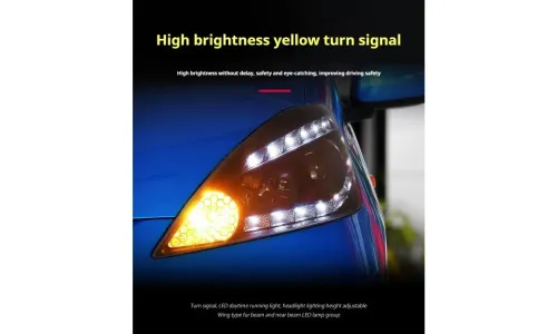 Фары передние LED с ходовыми огнями для Honda Fit Jazz (2008-2010), комплект, комплект, FT Carlight Carlight — фото 3