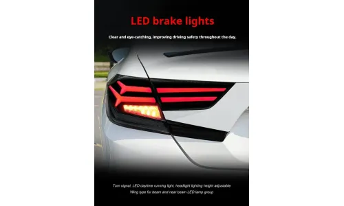 Задние LED-фонари RGB динамический поворотник для Honda Accord 10 (2018-2022), комплект, комплект, FT Carlight Carlight — фото 3