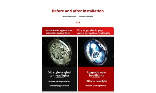 Фары передние LED с ходовыми огнями для Mini R50/R52/R53 (2001-2006), комплект, комплект, FT Carlight Carlight — фото 7