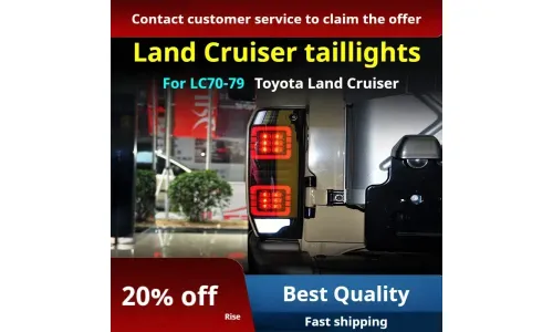 Задние LED-фонари динамический поворотник для Toyota Land Cruiser 70 (1984-2021), комплект, комплект, FT Carlight Carlight — фото 3