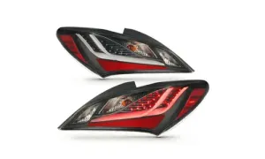 Hyundai Genesis 2010-2013 задние фонари LED дымчатые, коплект, ANZO USA — фото 1